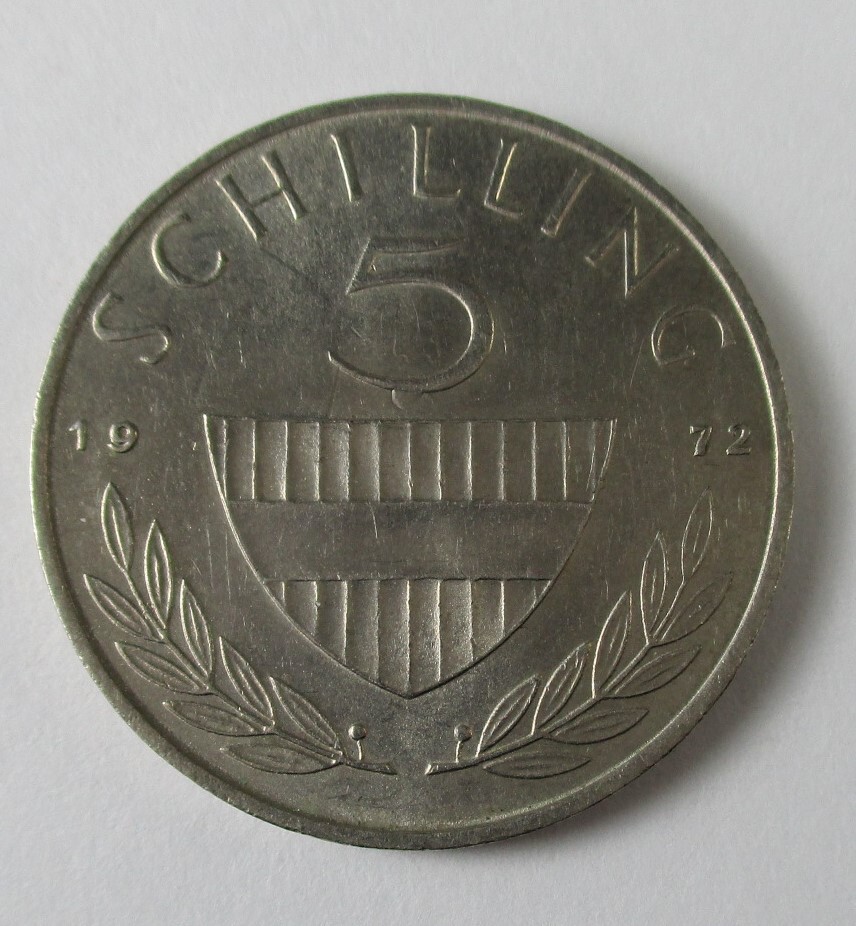 M-812 5シリング硬貨1972 オーストリア コイン 美品拍卖
