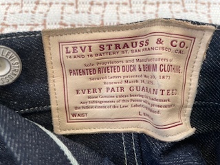 LEVIS 18700-0002 リジッド W32L34 小冊子付き 未使用品 デッドストック リーバイス拍卖