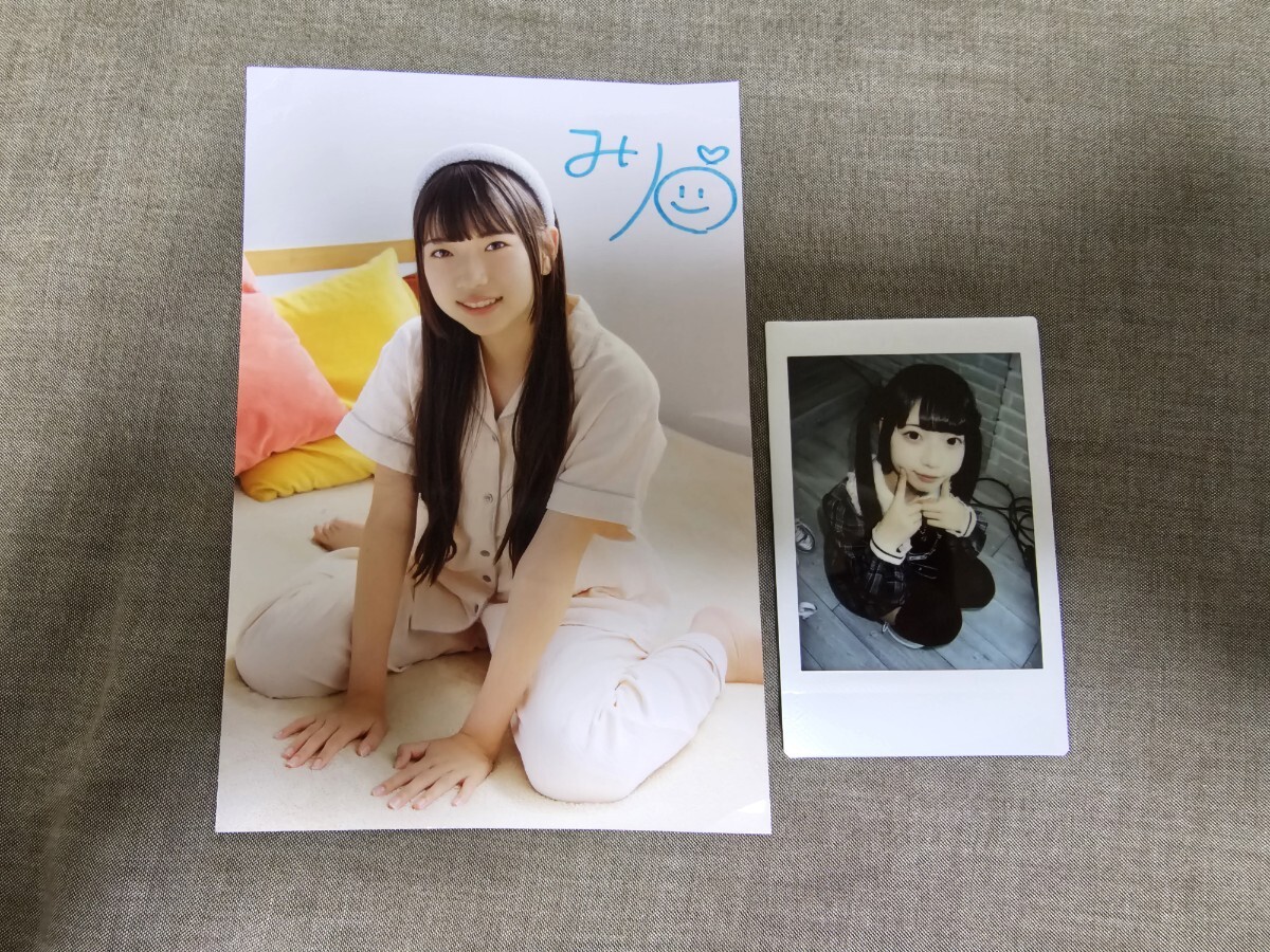 椿みり ポストカード チェキ サイン おいも屋本舗 ジュニアアイドル ②拍卖