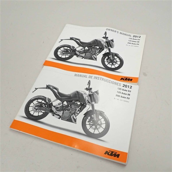 ♪KTM/200DUKE 純正 オーナーズマニュアル(HA0130AiEX)拍卖