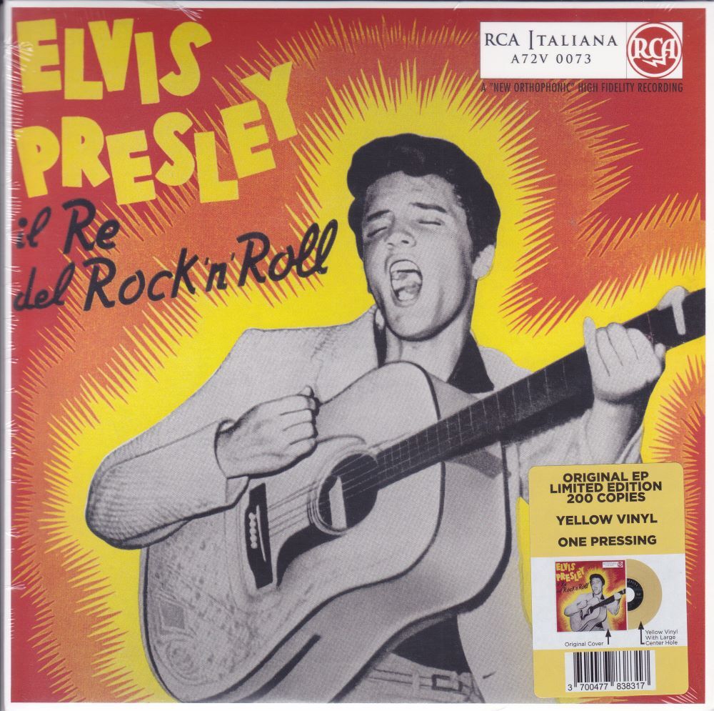 ■新品■Elvis Presley エルヴィス・プレスリー/il re del rock'n'roll(7 INCH SINGLE/EP) カラー(YELLOW)レコード拍卖