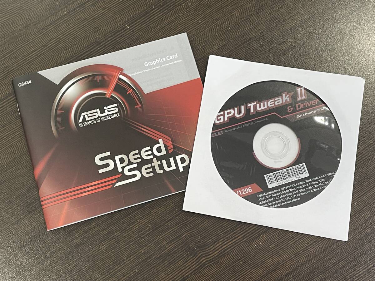 ★【ASUS グラフィックカード ボード 用 ドライバー CD-ROM & セットアップガイドブック】GPU Tweak 2/Ⅱ & Driver V1296★拍卖