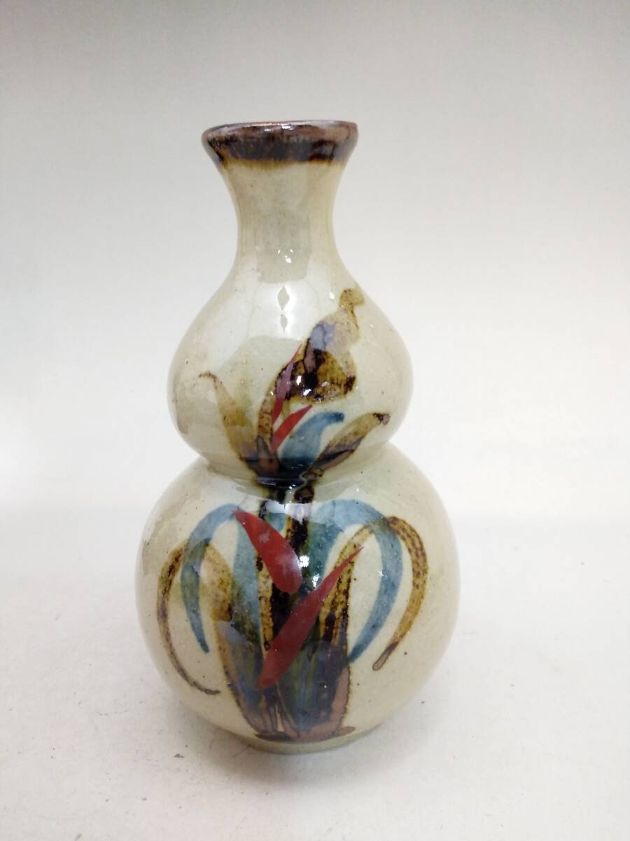 0704-0016 中古★胡差焼 酒器 徳利 とっくり ひょうたん徳利 陶器 伝統工芸拍卖
