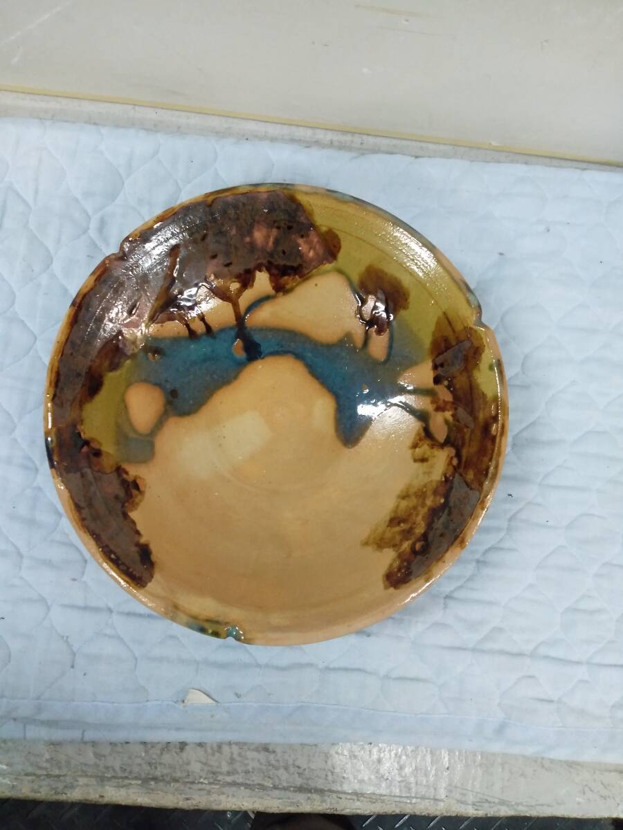 0114-0004 中古★和風 深皿 大鉢 深皿 33cm ◆料理にも使いやすいです 美品 焼不明 コレクター放出品拍卖