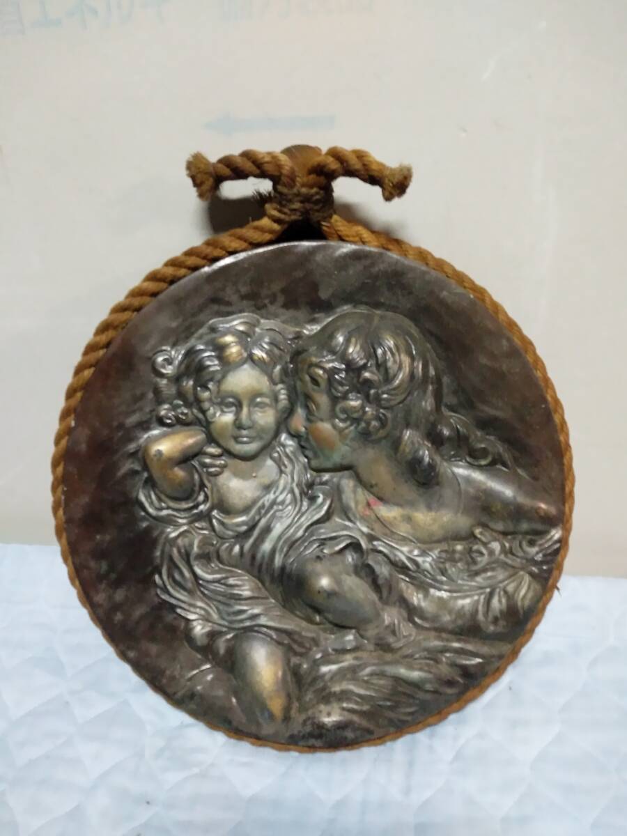 0127-0012 中古★レリーフ彫刻 インテリア アンティーク 壁掛け拍卖