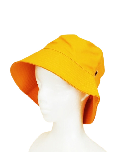 ot1668-2 ○送料無料 新品 (新古品) ZARA ザラ レディース バケットハット Mサイズ イエロー ブランドロゴ 無地 レイングッズ 撥水加工拍卖