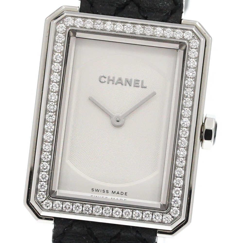 シャネル CHANEL H6955 ボーイフレンド ダイヤベゼル クォーツ ボーイズ 内箱付き_865869【ev10】拍卖