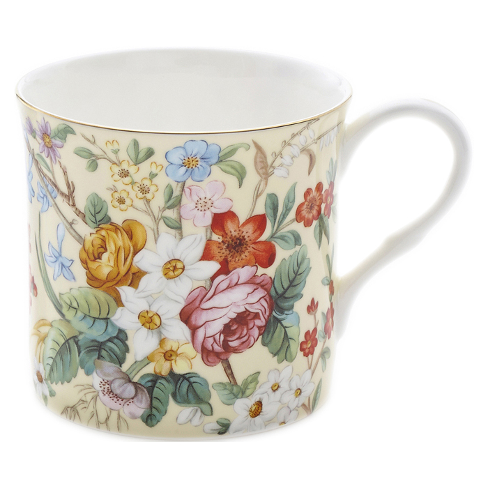 2個組・お花柄が綺麗・クリームと黒地の2個セット拍卖