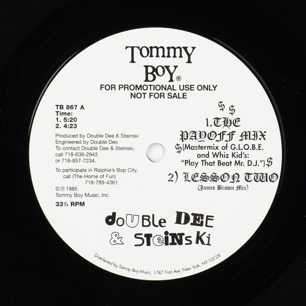 Promo盤 Double Dee & Steinski Lesson 1〜3 レコード拍卖