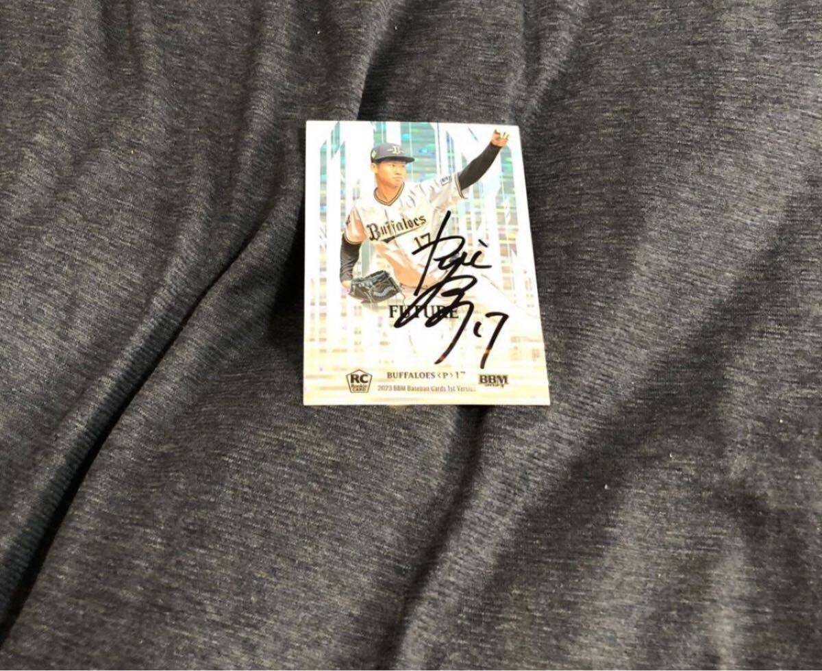 オリックスバファローズ 曽谷  選手 直筆サインカード拍卖