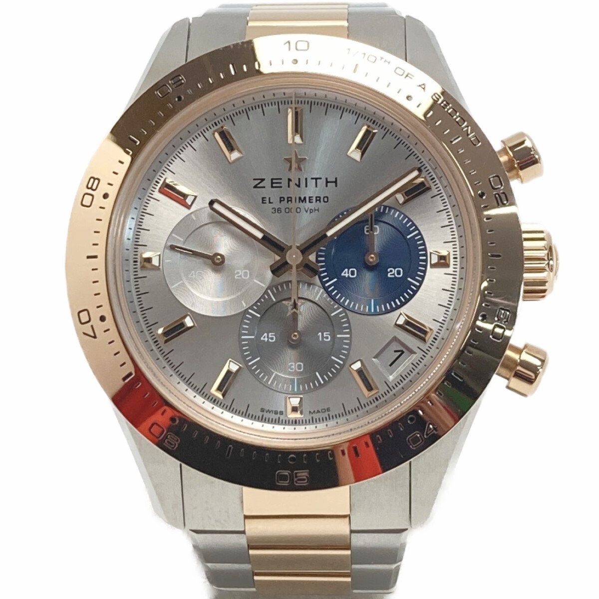 ☆☆ ZENITH ゼニス クロノマスター スポーツK18PG 51.3100.3600/69.M3100 自動巻き メンズ 腕時計 箱有 やや傷や汚れあり拍卖