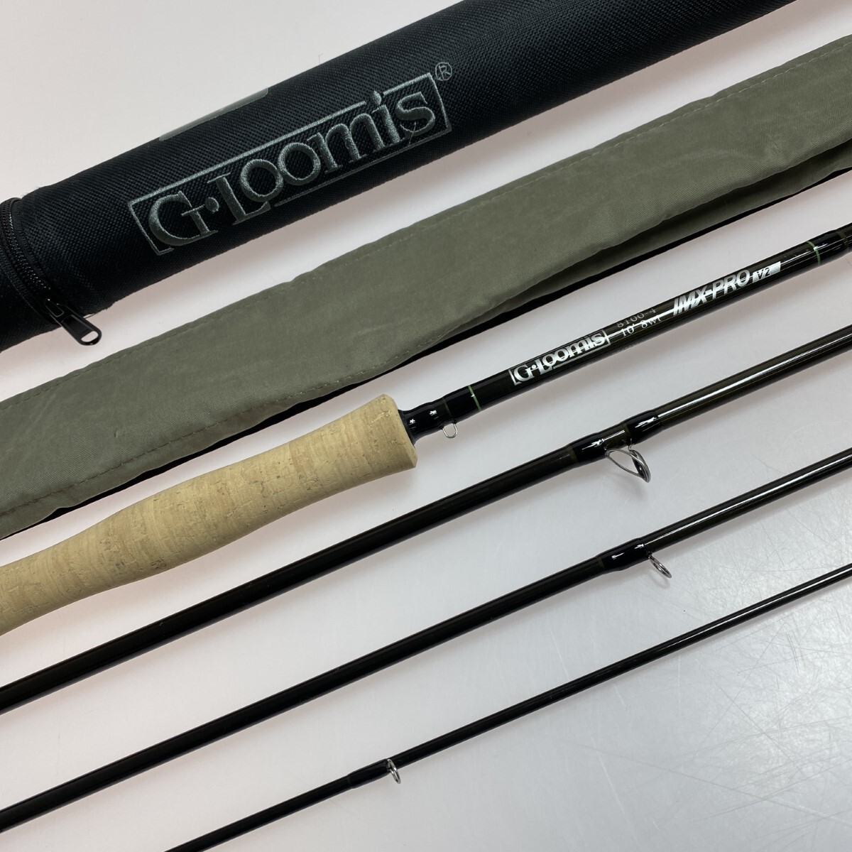 §§ G.loomis Gルーミス IMX-PRO V2 8100-4 IMX-PRO V2 フライロッド ケース付 程度A やや傷や汚れあり拍卖