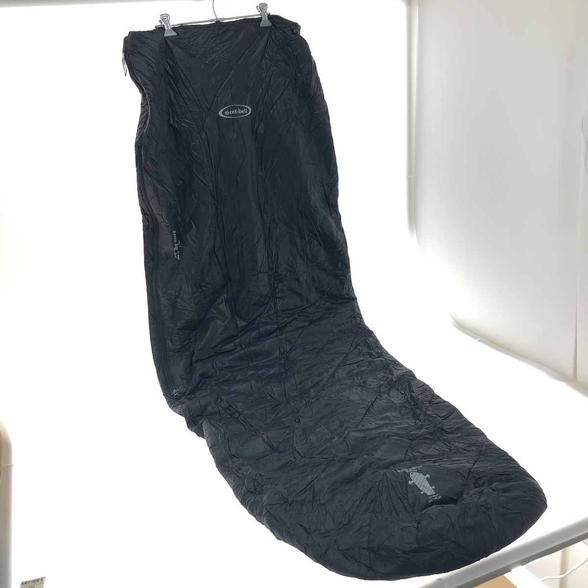 □□ mont・bell モンベル 寝袋 シュラフ バロウバッグ サーマルシーツ 適応身長~183cm 1121233 ブラック やや傷や汚れあり拍卖