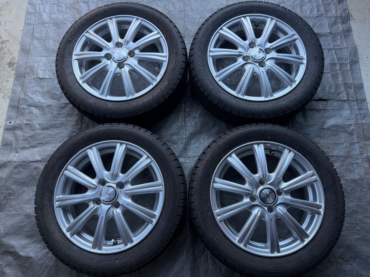 バリ山/Weds-Joker/15×4.5j+45/PCD100/ナンカンCORSAFA/165/60/15/2017年/4本 ソリオ デリカ ハスラー kei 美品拍卖