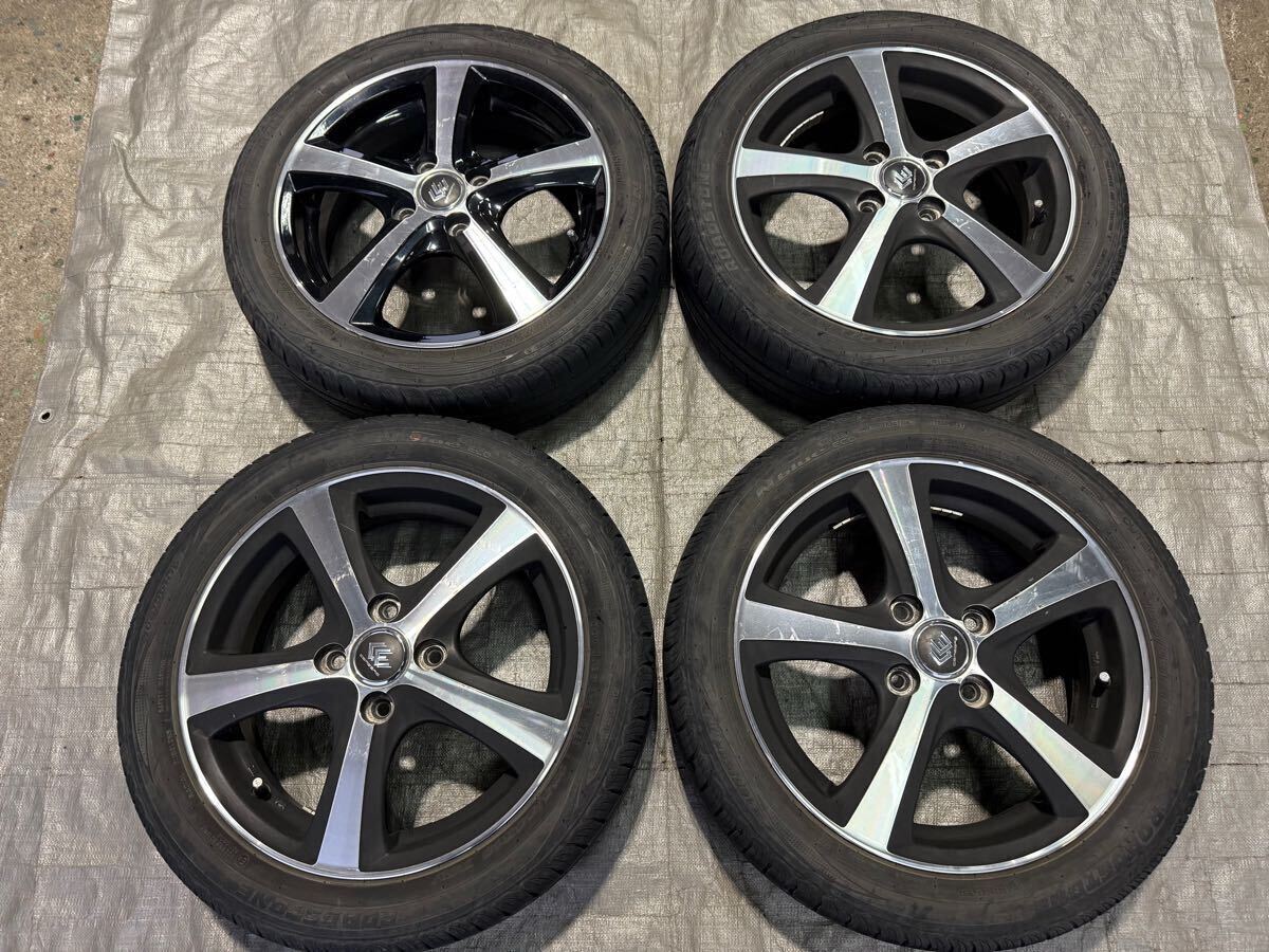 溝あり/CEREBRO/15×4.5j+45/PCD100/ROADSTORN/165/55/15/2020年/4本セット拍卖