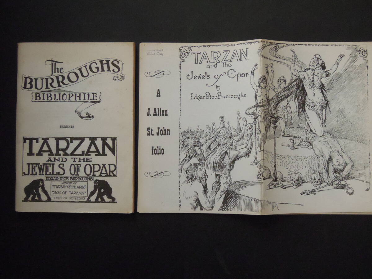 【希少本】エドガー・ライス・バローズ(バロウズ)/『ターザンとアトランティスの秘宝』復刻本&イラスト集(Burroughs Bibliophile版)拍卖