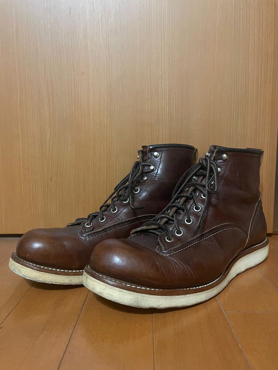 希少 廃盤『RED WING』09年USA製LINEMAN BOOTS 2906 レッドウイング ラインマンブーツ アメリカ製 革靴 VINTAGE ヴィンテージ アメカジ 9.5拍卖