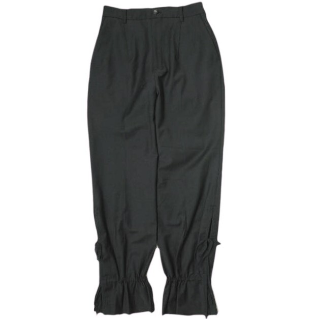 RBS Ray BEAMS アールビーエス レイビームス 21AW サイドヘムリボンパンツ 61-23-0822-462 1 BLACK スラックス ボトムス g20666拍卖