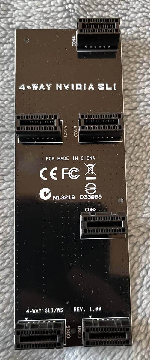 ★★ ASUS 4-WAY NVIDIA SLI BRIDGE SLI用 ブリッジ★★拍卖