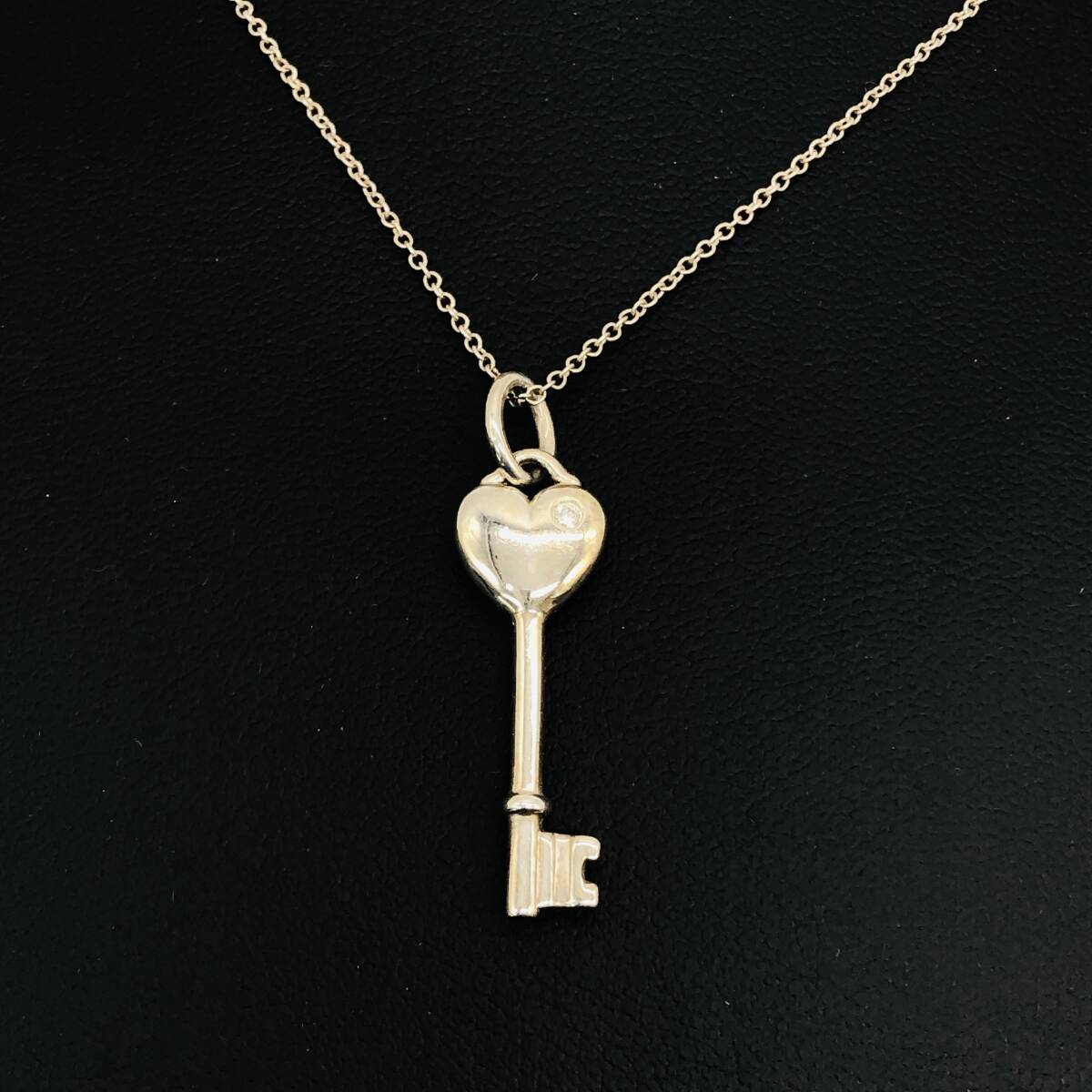 【保管品】TIFFANY&Co ティファニー ハートキー ペンダント ネックレス SV 925 シルバー / io-0426-sw拍卖