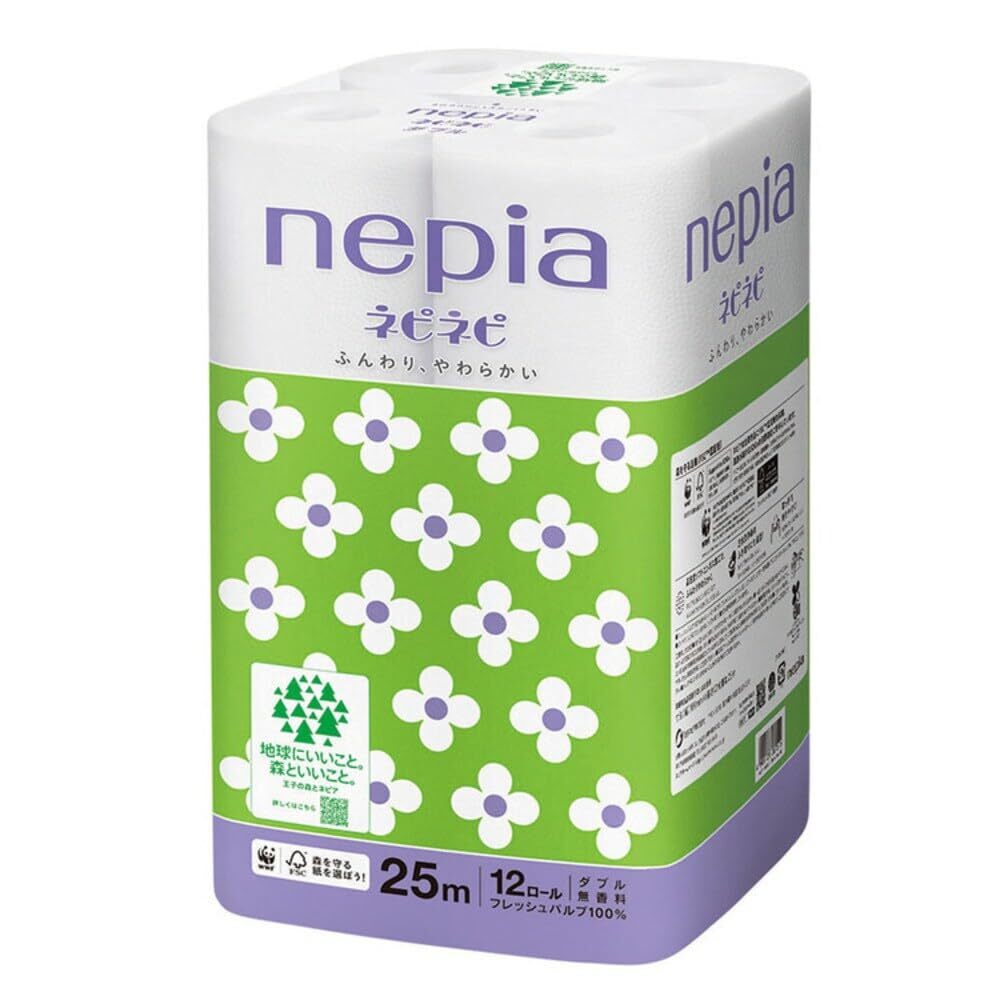 ネピアネピネピトイレットロール12ロールダブル25m 容量12コ 王子ネピア トイレットペーパー拍卖