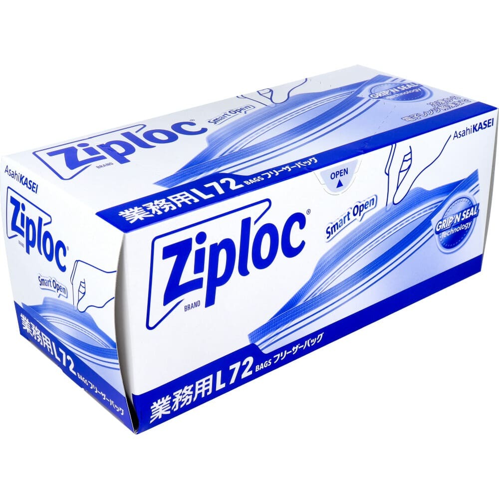 業務用 ジップロック フリーザーバッグ お徳用 Lサイズ 72枚入拍卖