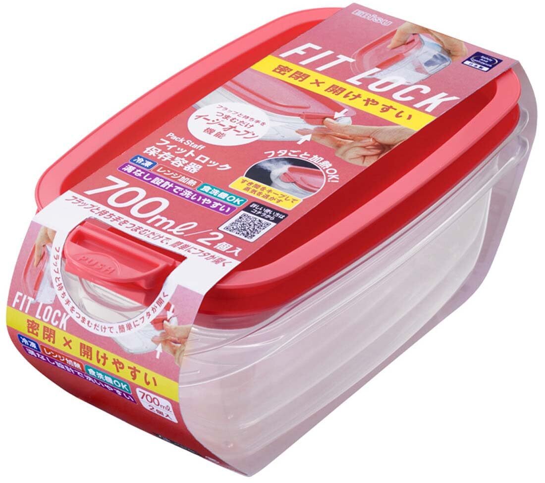 パックスタッフ フィットロック 700ml・2コ入 容量2コ エビス 台所用品拍卖