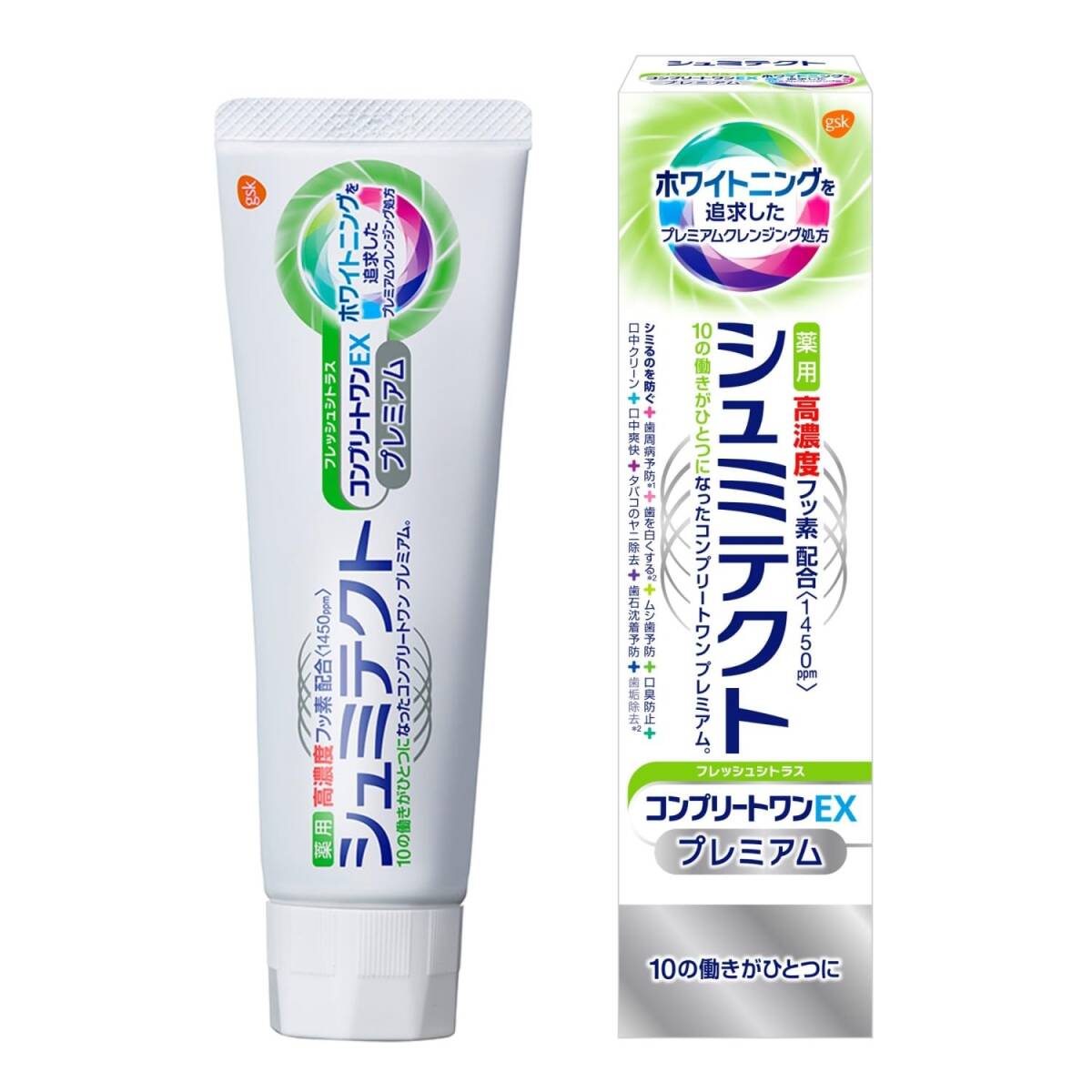 薬用シュミテクト コンプリートワンEXプレミアム フレッシュシトラス〈1450ppm〉 90g容量90G拍卖