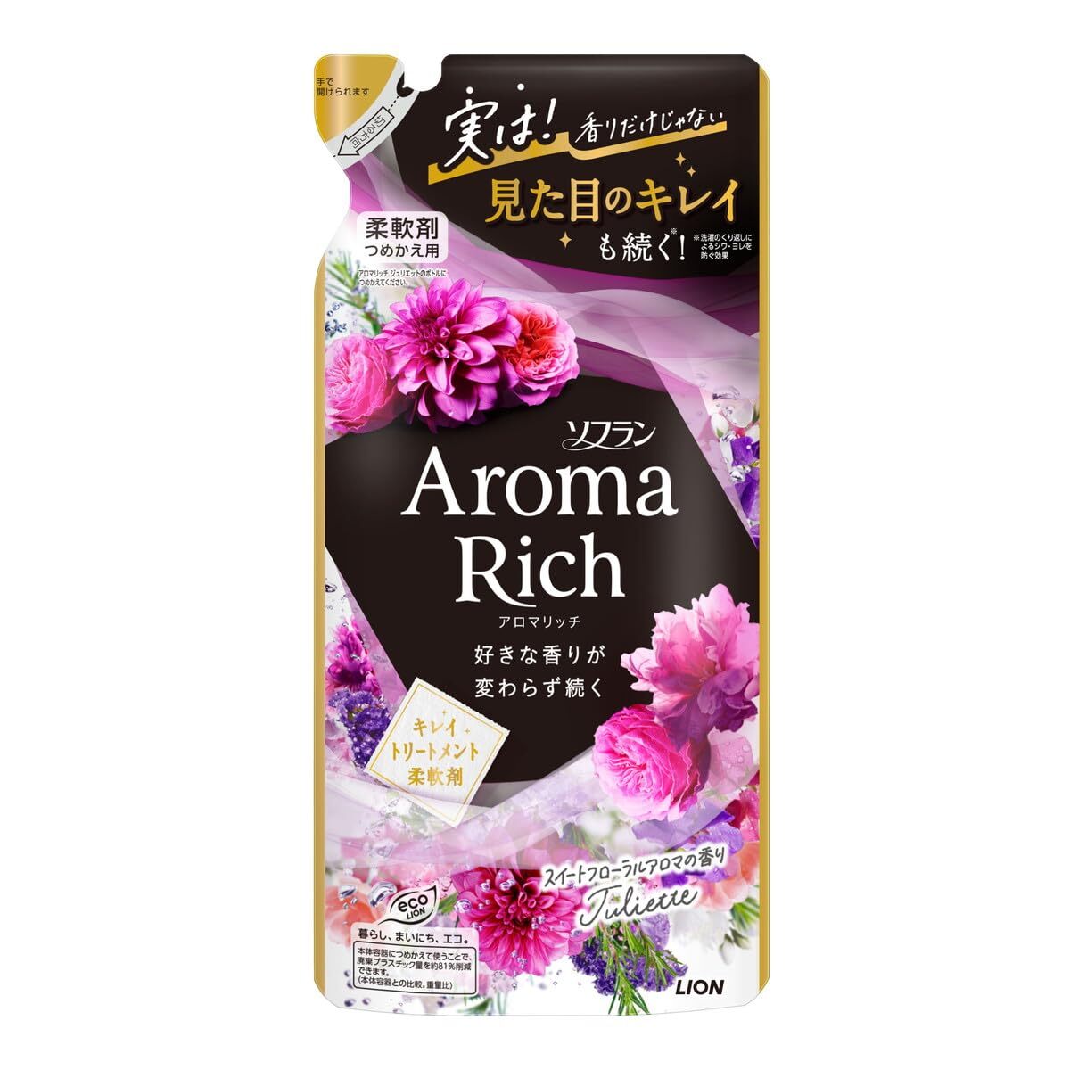 ソフラン アロマリッチ ジュリエット つめかえ用 380ml 容量380ML ライオン 衣料用洗剤拍卖
