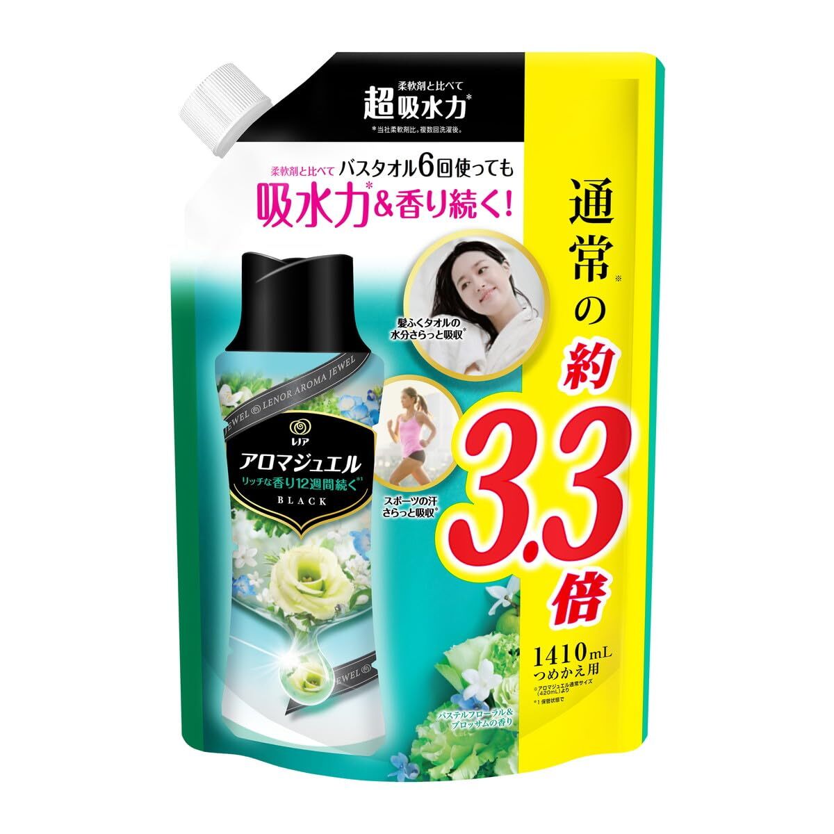 レノアアロマジュエル パステルフローラル&ブロッサムの香りつめかえ用超特大サイズ 容量1410ML P&G拍卖