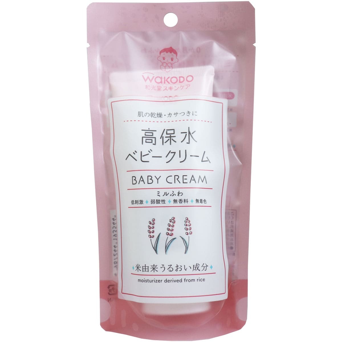 和光堂 ミルふわ 高保水ベビークリーム 顔・からだ用 70g拍卖