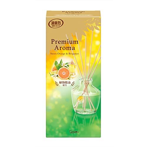 お部屋の消臭力 PREMIUM AROMA STICK 本体 スイートオレンジ&ベルガモット容量65ML拍卖