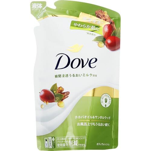 ダヴ ボディウォッシュ ホホバオイル&サンダルウッド つめかえ用 330g 容量330Gボディソープ拍卖