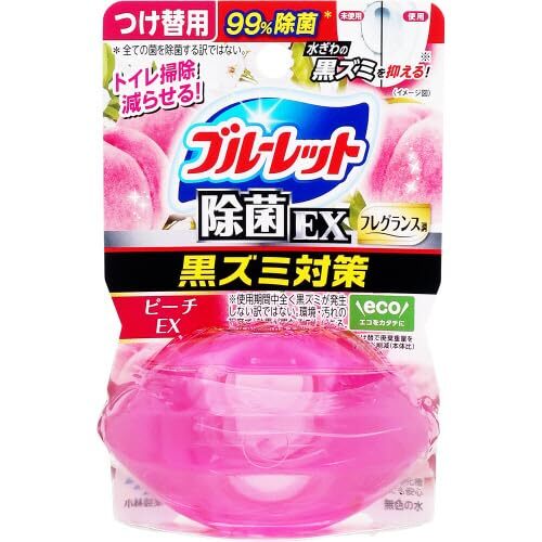 液体ブルーレットおくだけ除菌EXフレグランスつけ替用 ピーチEXの香り 容量67ML小林製薬拍卖