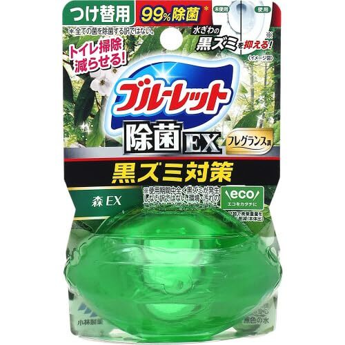 液体ブルーレットおくだけ除菌EXフレグランスつけ替用 森EXの香り 容量67ML小林製薬 芳香剤・タンク拍卖