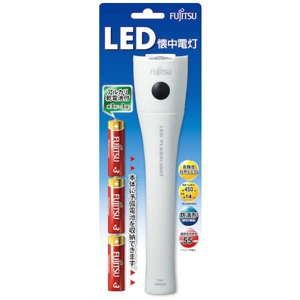 FUJITSU LED懐中電灯 HGN3310FXI-W(B) 容量1コFDK 懐中電灯・ライト拍卖