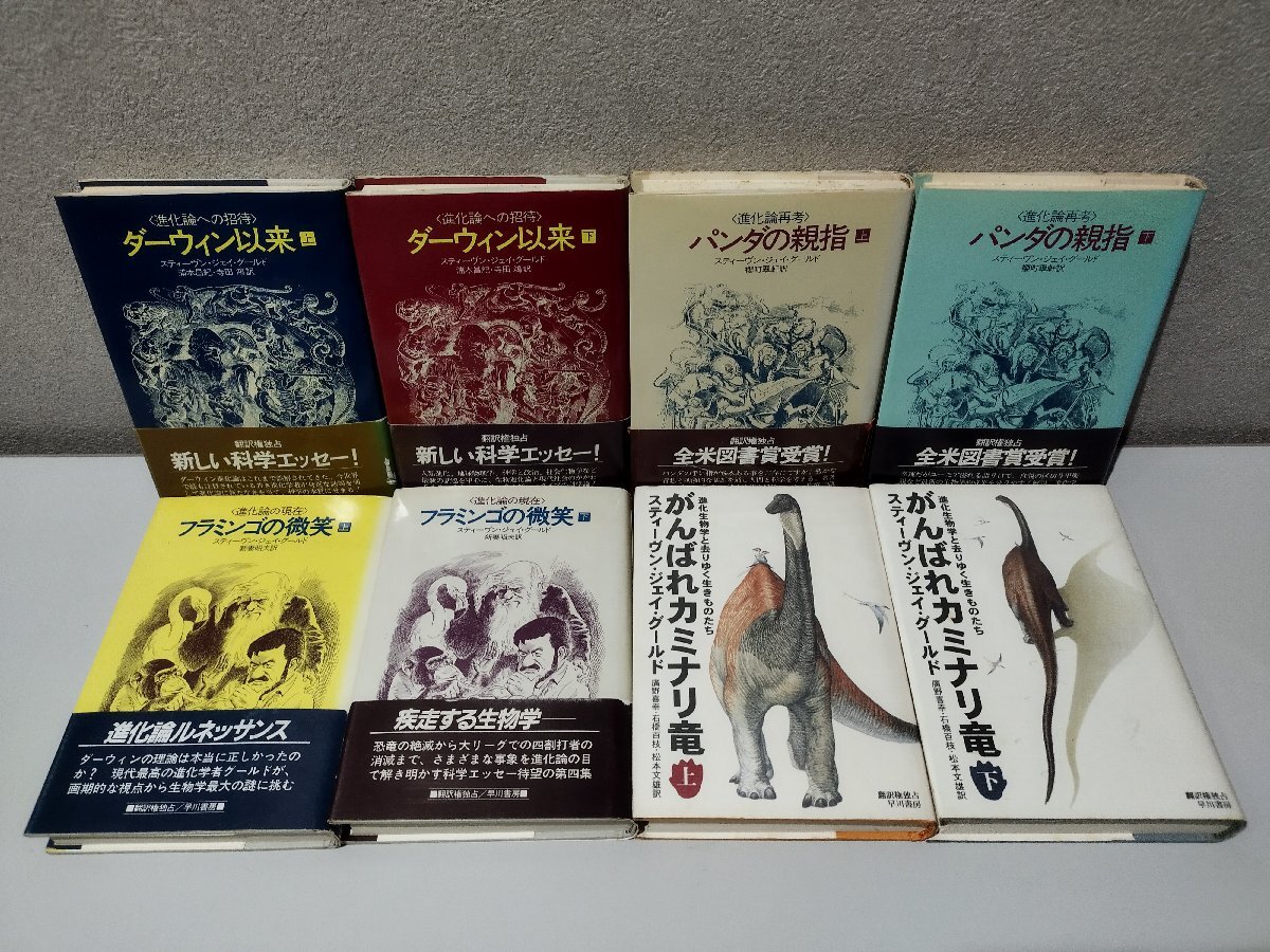 【まとめ/8冊セット】ダーウィン以来/パンダの親指/フラミンゴの微笑/がんばれカミナリ竜 スティーブン・ジェイ・グールド 【ac02m】拍卖