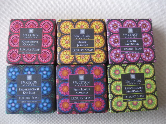 SPA CEYLON 石鹸100g×6種♪アーユルヴェーダ スリランカ産スパセイロン ラグジュアリーソープE拍卖