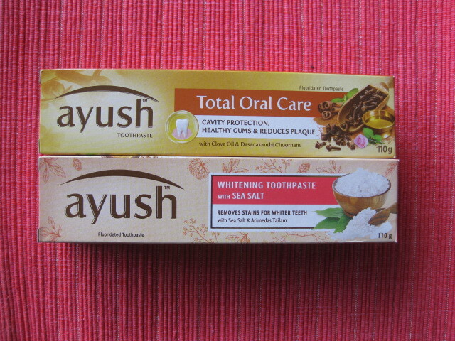 ayush * 海塩*クローブオイル*歯磨き粉110g×2本 アーユルヴェーダ スリランカ clove oil 、sea salt 拍卖