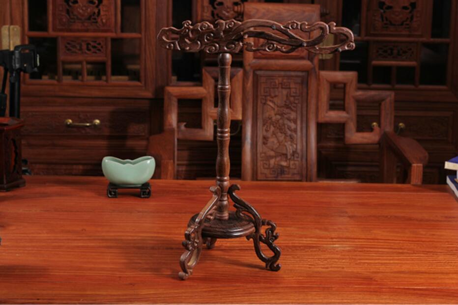 人気品マホガニー 毛筆台 ソリッドウッド 鳳凰 毛筆掛け 鶏翅木質 筆台 筆掛け 文房四宝 書道拍卖