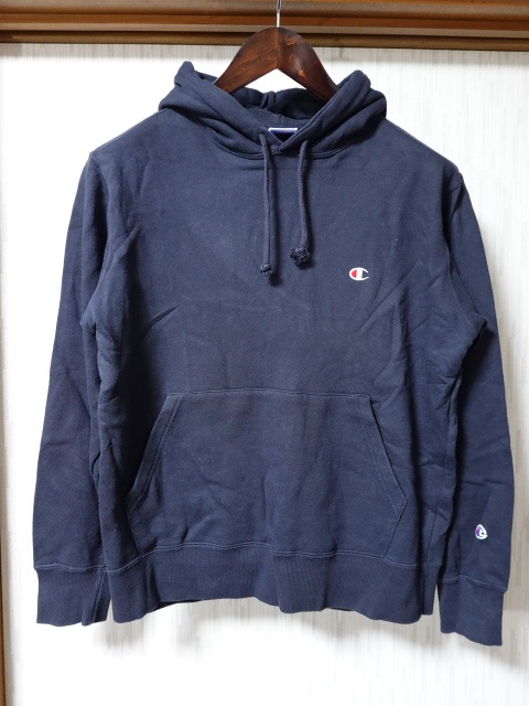 ■0103■チャンピオン Champion パーカー スウェットパーカー L 黒 C3-Q101 ●拍卖