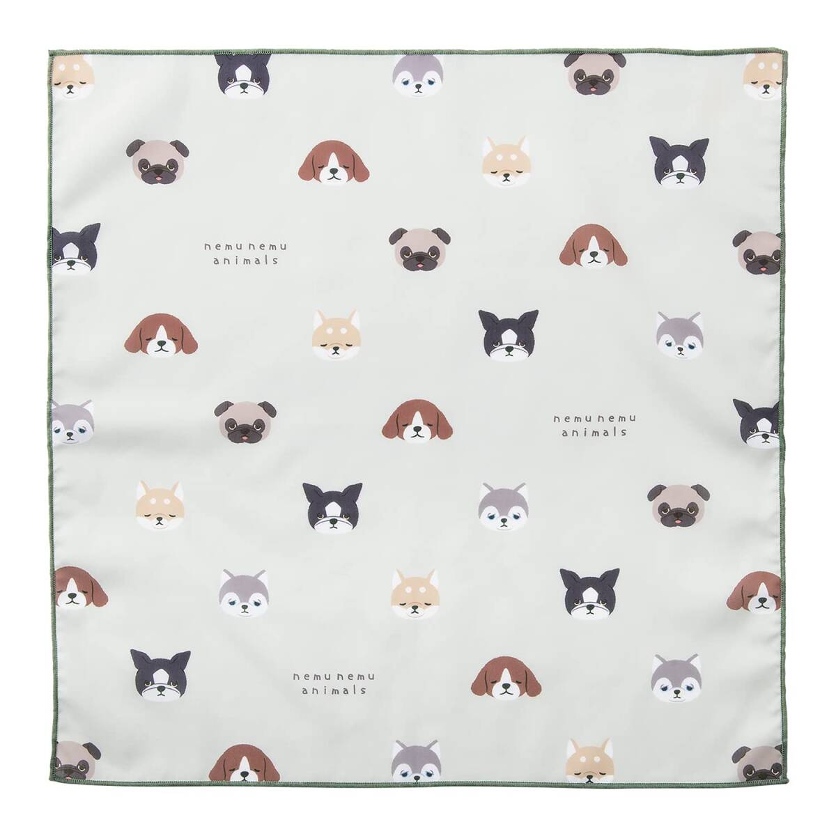 LIV HEART りぶはあと ランチクロス ランチグッズ ねむねむアニマルズ DOG (45x45cm) 弁当袋 給食ナフキン 18115-0拍卖