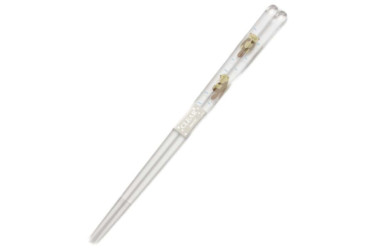 アオバ 食洗クリア箸 動物ランド ラッコ 23cm 【317074】 日本製拍卖
