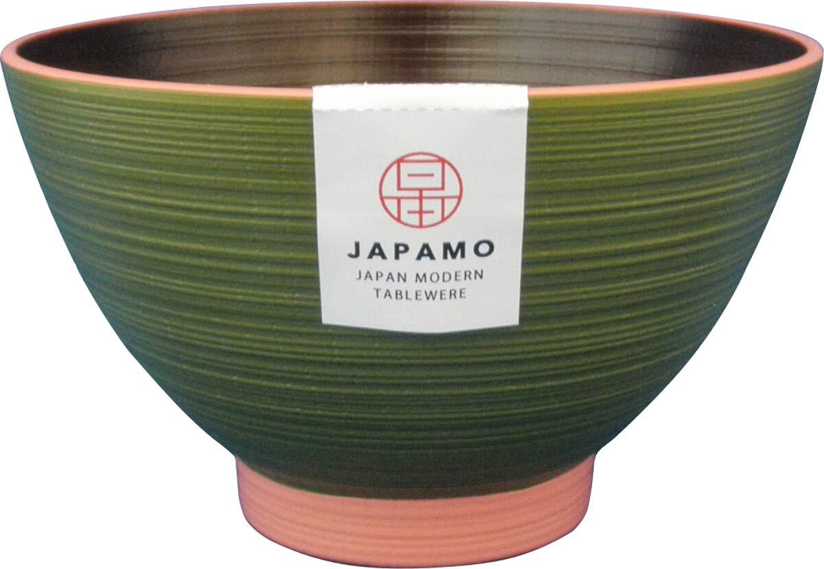 イシダ 日本製 お椀 JAPAMO 汁椀 苔色 12×12×7.5cm拍卖