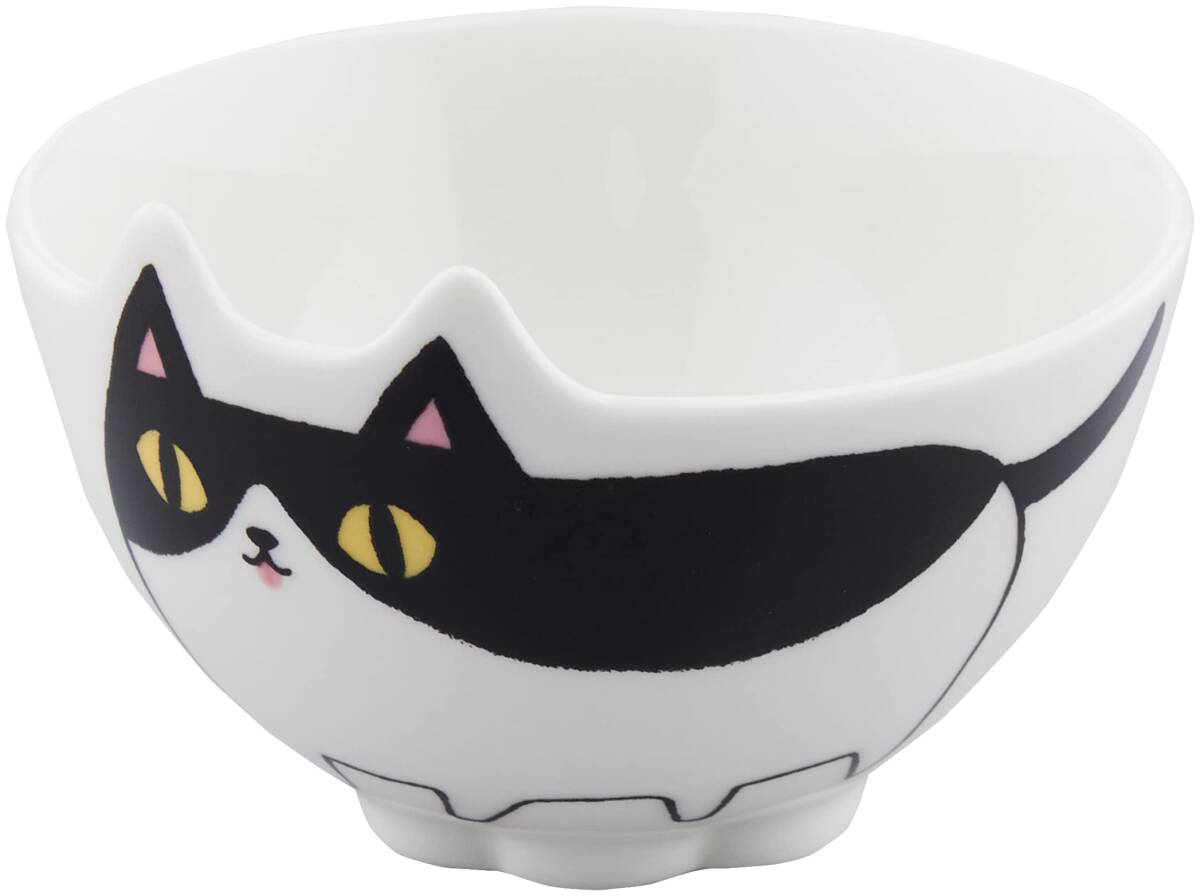 セラミック藍 猫3兄弟 猫型 飯碗 hatiware 23125 φ10.5×h6cm拍卖