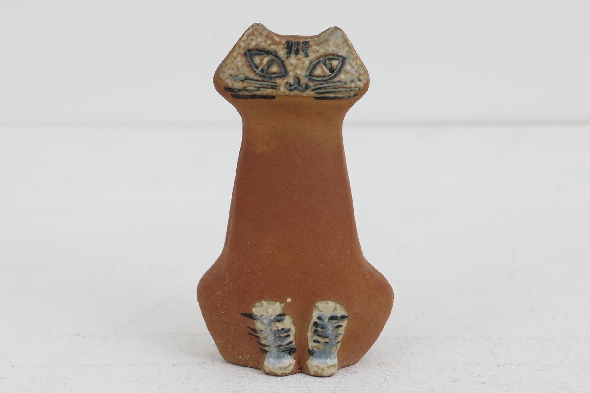 Lisa Larson リサ ラーソン LILLA ZOO Katt 直立したネコ■北欧雑貨 ビンテージ雑貨 アンティーク品 ■拍卖