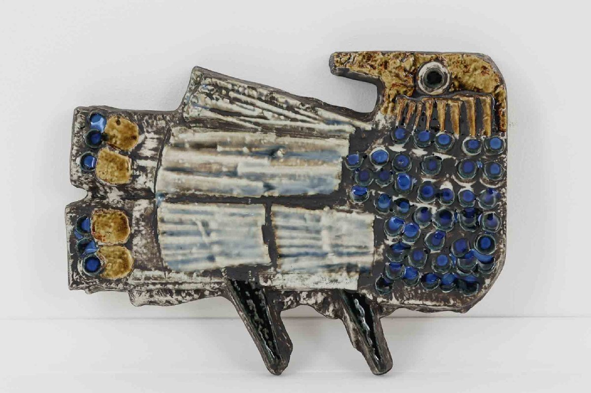 Lisa Larson リサ ラーソン 陶板 VAGGPLATTOR Fagel トリ ■北欧雑貨 ビンテージ雑貨 アンティー■拍卖