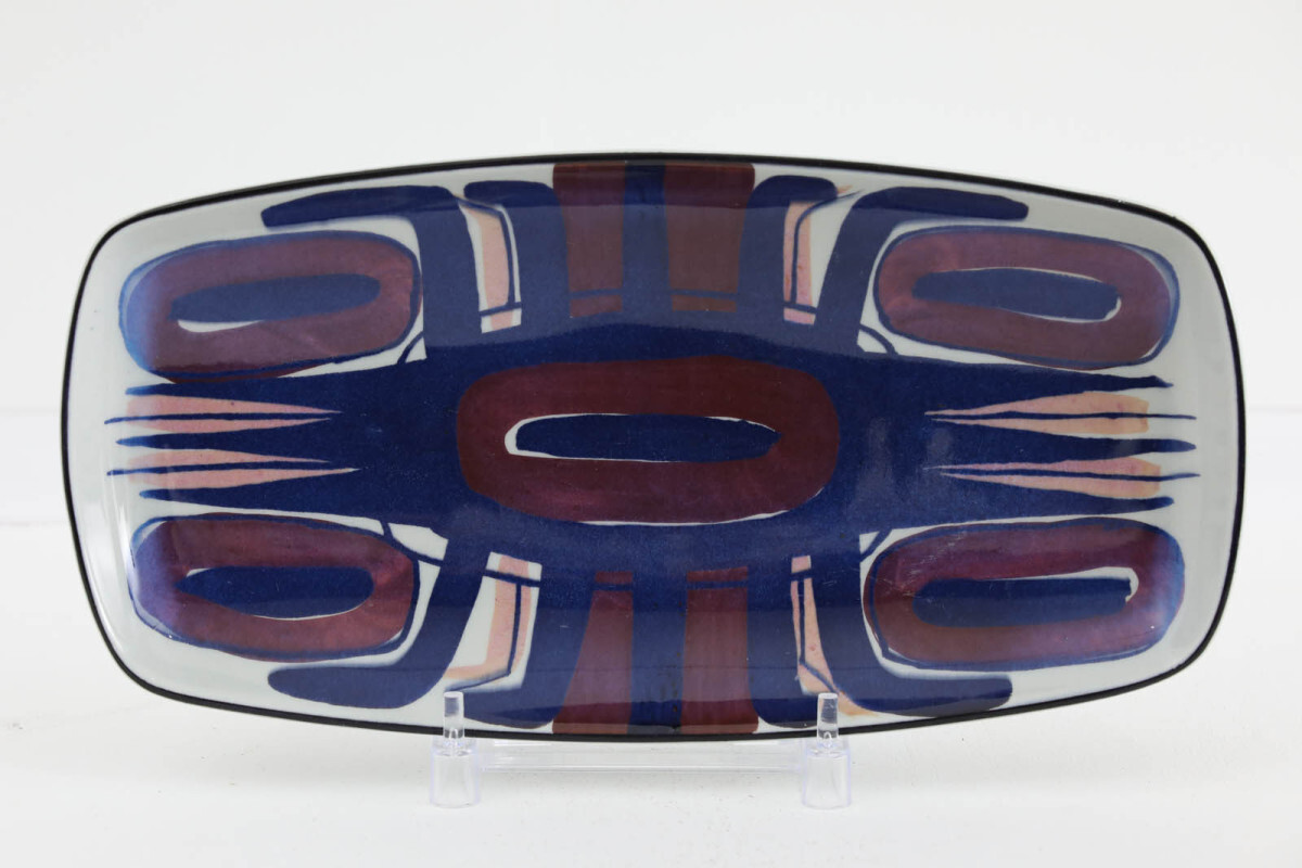 アルミニア窯 Royal Copenhagen ロイヤルコペンハーゲン Lise Koefoed 幅の広いトレイ■北欧雑貨 ビ■拍卖