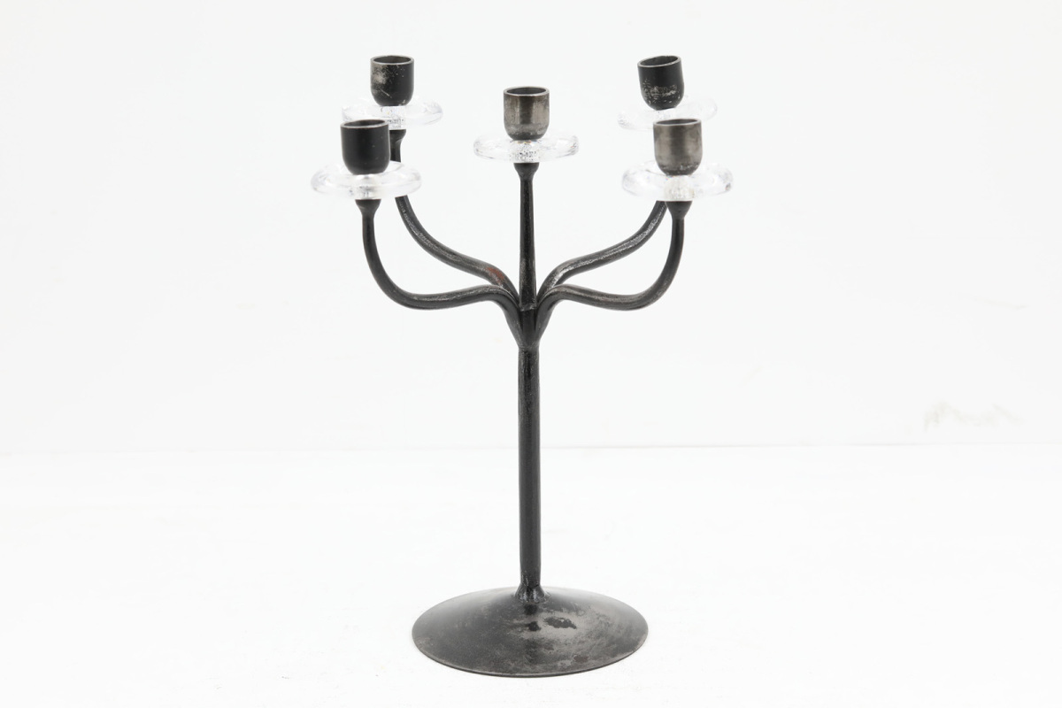 Erik Hoglund エリックホグラン BODA社 大きなキャンドルホルダー ハンドメイド 高さ32cm■北欧雑貨 ビンテ■拍卖