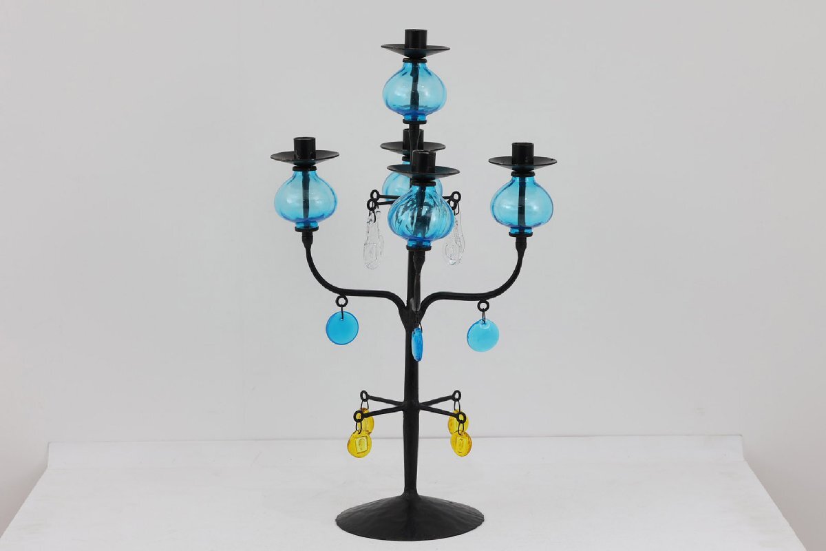 Erik Hoglund エリックホグラン Boda社製 大型のキャンドルスタンド■北欧雑貨 ビンテージ雑貨 アンティーク品 ■拍卖